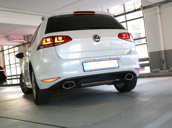 Fox Edelstahl Duplex Sportauspuff-Komplettanlage ab Kat VW Golf 7 1.2l 1.4l TSI 1.6l TDI je 160x90mm oval eingerollt seitlich abgeschrägt mit Absorber: VW056035-467ANL Fox Edelstahl Duplex Sportauspuff-Komplettanlage ab Kat VW Golf 7 1.2l 1.4l TSI 1.6l TDI je 160x90mm oval eingerollt seitlich abgeschrägt mit Absorber: VW056035-467ANL