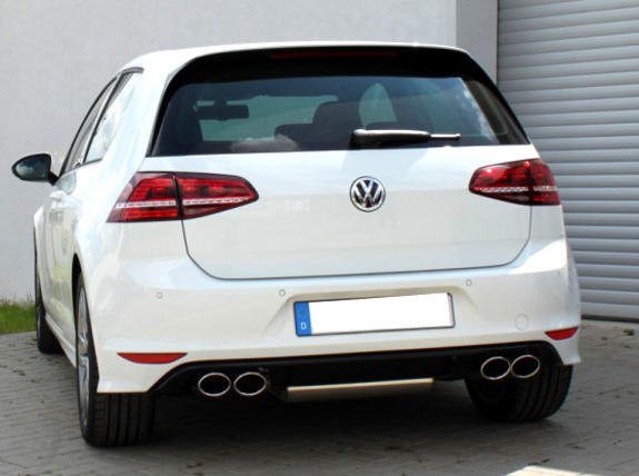 Fox Edelstahl Duplex Sportauspuff-Komplettanlage ab Kat VW Golf 7 1.2l 1.4l TSI 1.6l TDI in R-Optik je 2x115x85mm oval eingerollt abgeschrägt: VW056055-348ANL Fox Edelstahl Duplex Sportauspuff-Komplettanlage ab Kat VW Golf 7 1.2l 1.4l TSI 1.6l TDI in R-Optik je 2x115x85mm oval eingerollt abgeschrägt: VW056055-348ANL