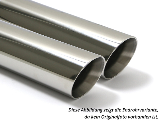 Fox Edelstahl Sportauspuff-Komplettanlage ab Kat Ø70mm-System VW Scirocco 3 2.0l TFSI TDI 2x80mm rund doppelwandig abgeschrägt: VW033027-290ANL