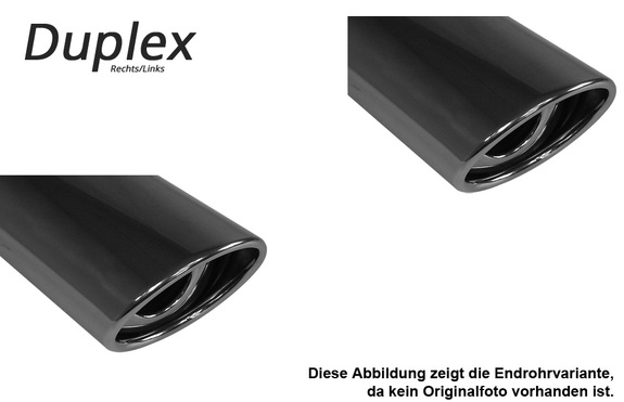 Fox Edelstahl Duplex Racing-Komplettanlage ab Kat VW T4 Syncro 115x85mm oval eingerollt abgeschrägt