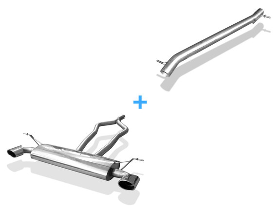 Fox Edelstahl Duplex Racing-Komplettanlage ab Kat VW Touareg 7L 3.2l V6 3.0l TDI V6 je 140x90mm oval eingerollt abgeschrägt mit Absorber: VW140005-371ANLR