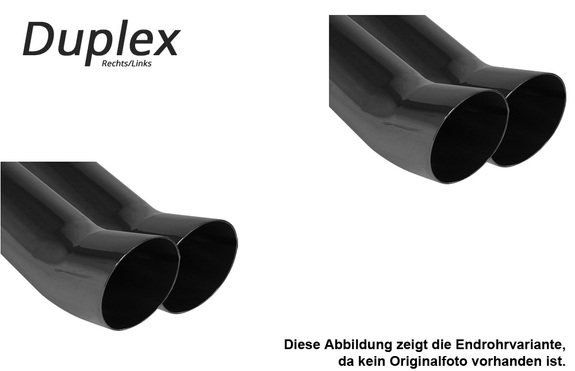 Fox Edelstahl Duplex Sportauspuff VW Touran 2.0l TDI 125kW 2x76mm DTM rund scharf gerade: VW150025-166 Fox Edelstahl Duplex Sportauspuff VW Touran 2.0l TDI 125kW 2x76mm DTM rund scharf gerade: VW150025-166