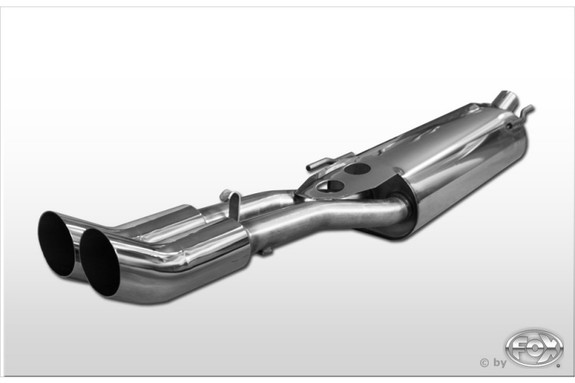 Fox Edelstahl Sportauspuff VW Vento Typ 1HX 2x76mm DTM rund scharf gerade: VW080002-166