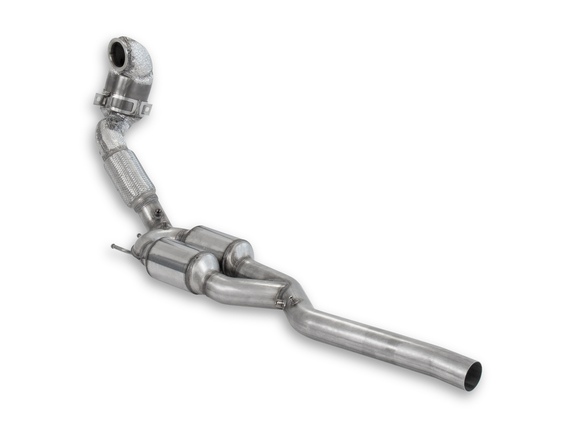 HJS Edelstahl Ø76mm Downpipe mit Kat und OPF Audi S3 8V OPF
