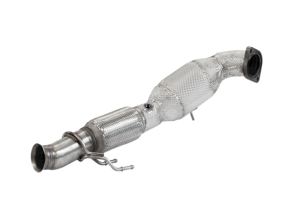 HJS Edelstahl Ø76mm Downpipe mit Kat Ford Focus 3 RS 2.3l Ecoboost: 90815040
