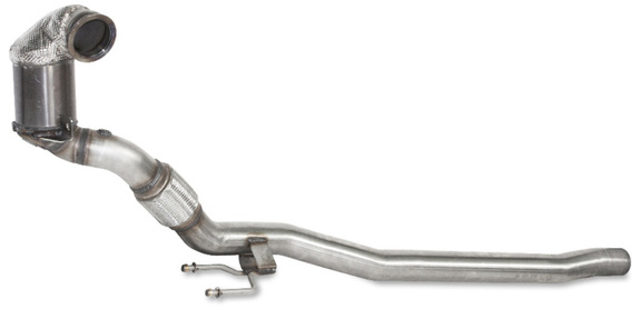 HJS Edelstahl Ø76mm Downpipe mit Kat Skoda Superb inkl. Sportline Typ 3V 280PS 4x4: 90951135#7