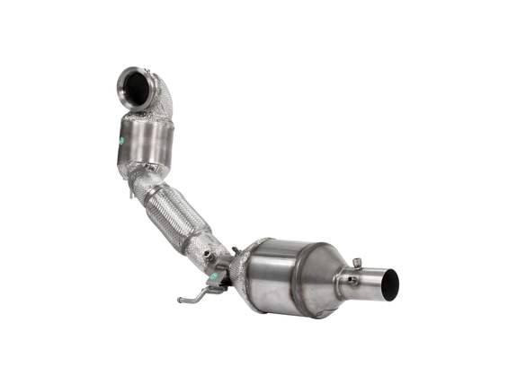HJS Edelstahl Ø76mm Downpipe mit Kat u. OPF VW Golf 8 GTI inkl. Clubsport: 90821180#1