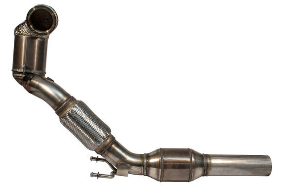 HJS Edelstahl Ø76mm Downpipe mit Kat VW Polo GTI Typ AW 2.0l Bj. 2017-2018