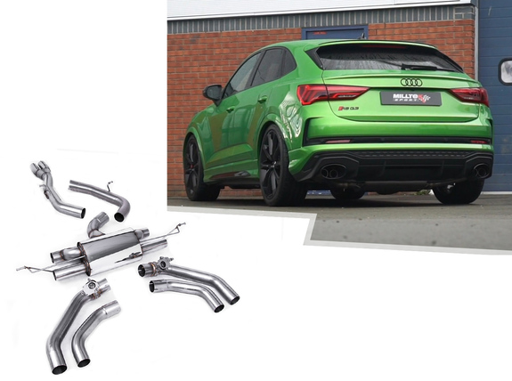 Milltek Edelstahl Duplex Racing-Komplettanlage ab OPF Audi RSQ3 Typ F3: SSXAU1035