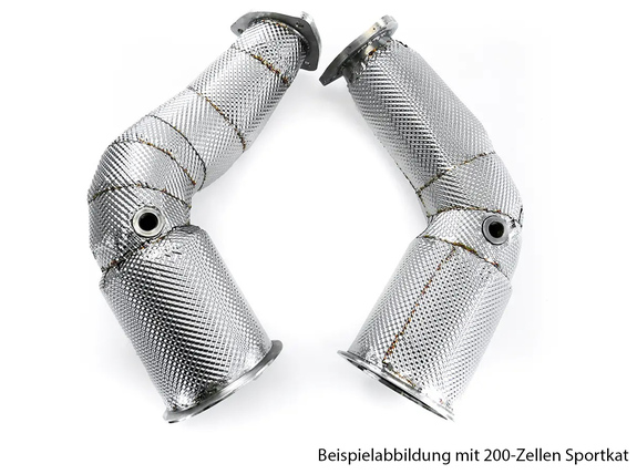 Bull-X Edelstahl Downpipe mit Kat-Ersatzrohr Audi RS5 B9 Bj. 2017-2018: HGDPVAG006#2