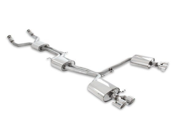 Milltek Edelstahl Duplex Sportauspuff-Komplettanlage ab Kat Audi S5 B8 Sportback ab 2012 je 2x80mm rund scharfkantig abgeschrägt: SSXAU366#2