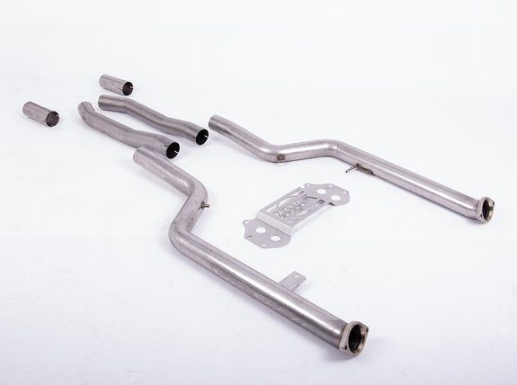 Milltek Edelstahl Ø76mm Vorschalldämpfer-Ersatzrohr inkl. OPF-Ersatzrohr BMW M3 G80: SSXBM1194#1