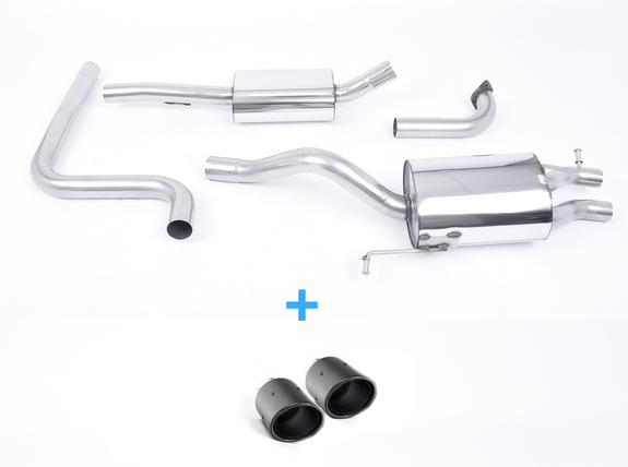 Milltek Edelstahl Sportauspuff-Komplettanlage ab Kat Ford Fiesta 1.0l EcoBoost Mk7 2x80mm rund eingerollt abgeschrägt Carbon: SSXFD265 Milltek Edelstahl Sportauspuff-Komplettanlage ab Kat Ford Fiesta 1.0l EcoBoost Mk7 2x80mm rund eingerollt abgeschrägt Carbon: SSXFD265