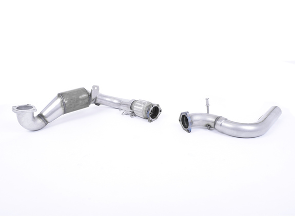 Milltek Edelstahl Downpipe mit Sport-Kat Ford Fiesta MK7 1.0l EcoBoost Typ JA8 für Milltek Anlagen