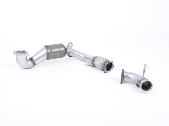 Milltek Edelstahl Downpipe mit Sport-Kat Ford Fiesta MK8 1.0l EcoBoost Typ JHH für Serien-Anlage