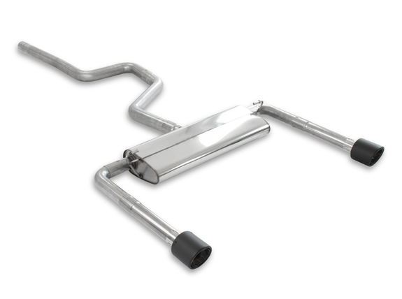 Milltek Edelstahl Duplex Sportauspuff-Komplettanlage ab OPF Ford Focus 4 ST Turnier je 115mm rund eingerollt abgeschrägt aus Carbon: SSXFD321