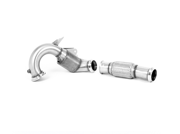 Milltek Edelstahl Ø80mm Downpipe mit Sport-Kat inkl. OPF-Ersatzrohr Mercedes CLA45 AMG C118/X118: SSXMZ154#2