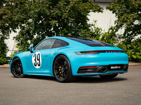 Milltek Titan Duplex Race-Sportauspuff Porsche 911 992 Carrera S für originale Endrohre: SSXPO156