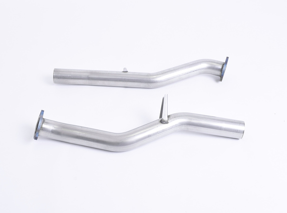 Milltek Edelstahl Ø70mm Nachkat-Ersatzrohre Porsche Cayenne 958 4.8l Turbo: SSXPO107