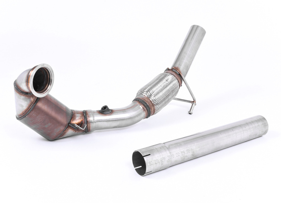 Milltek Edelstahl Ø70mm Downpipe mit 200-Zeller Sport-Kat Seat Ibiza Cupra Typ 6P: SSXVW417#1