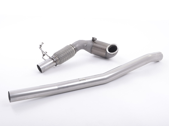 Milltek Edelstahl Downpipe mit 200-Zeller Renn-Kat Seat Leon ST Cupra 300 4drive Typ 5F: SSXVW387#2