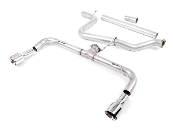 Milltek Edelstahl Duplex Racing-Komplettanlage ab Kat VW Golf 7 GTD je 100mm rund doppelwandig abgeschrägt: SSXVW247 Milltek Edelstahl Duplex Racing-Komplettanlage ab Kat VW Golf 7 GTD je 100mm rund doppelwandig abgeschrägt: SSXVW247