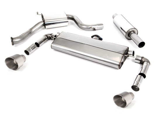 Milltek Edelstahl Duplex Sportauspuff-Komplettanlage ab Kat VW Golf 7 GTI Facelift 245PS je 100mm rund doppelwandig abgeschrägt Titan matt: SSXVW498 Milltek Edelstahl Duplex Sportauspuff-Komplettanlage ab Kat VW Golf 7 GTI Facelift 245PS je 100mm rund doppelwandig abgeschrägt Titan matt: SSXVW498
