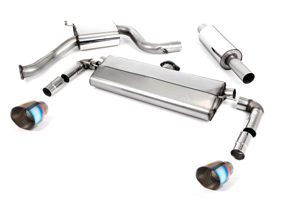 Milltek Edelstahl Duplex Sportauspuff-Komplettanlage ab Kat VW Golf 7 GTI Facelift 245PS je 100mm rund doppelwandig abgeschrägt Titan burned: SSXVW500 Milltek Edelstahl Duplex Sportauspuff-Komplettanlage ab Kat VW Golf 7 GTI Facelift 245PS je 100mm rund doppelwandig abgeschrägt Titan burned: SSXVW500