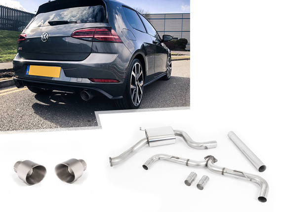 Milltek Edelstahl Ø76mm Duplex Racing-Komplettanlage ab OPF VW Golf 7 GTI Facelift 245 Performance + TCR je 100mm rund doppelwandig abgeschrägt Titan matt: SSXVW464 Milltek Edelstahl Ø76mm Duplex Racing-Komplettanlage ab OPF VW Golf 7 GTI Facelift 245 Performance + TCR je 100mm rund doppelwandig abgeschrägt Titan matt: SSXVW464