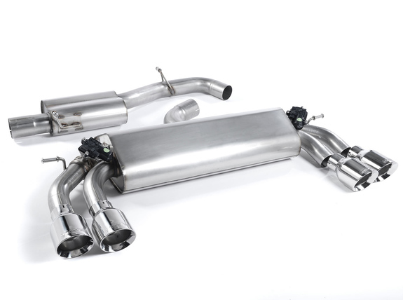 Milltek Edelstahl Duplex Sportauspuff-Komplettanlage ab Kat VW Golf 7 R VFL je 2x100mm rund doppelwandig abgeschrägt: SSXVW399 Milltek Edelstahl Duplex Sportauspuff-Komplettanlage ab Kat VW Golf 7 R VFL je 2x100mm rund doppelwandig abgeschrägt: SSXVW399