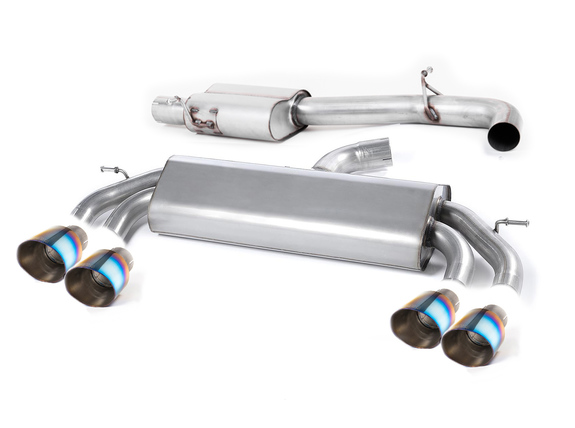 Milltek Edelstahl Duplex Sportauspuff-Komplettanlage ab Kat VW Golf 7 R Facelift 310PS je 2x100mm rund doppelwandig abgeschrägt Titan burned: SSXVW580 Milltek Edelstahl Duplex Sportauspuff-Komplettanlage ab Kat VW Golf 7 R Facelift 310PS je 2x100mm rund doppelwandig abgeschrägt Titan burned: SSXVW580