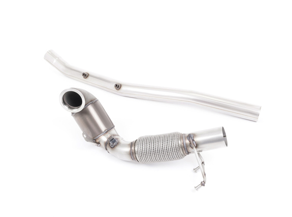 Milltek Edelstahl Downpipe mit 200-Zeller Sport-Kat mit OPF-Ersatzrohr VW Golf 7 R inkl. Variant