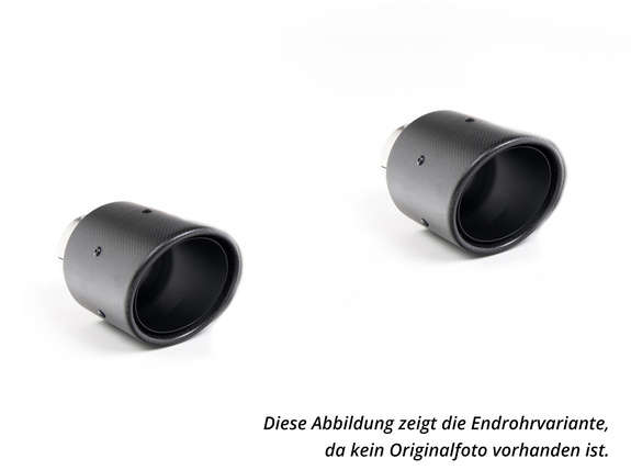 Milltek Edelstahl Duplex Sportauspuff-Komplettanlage ab Kat VW Golf 7 Variant 1.8 TSI Alltrack je 102mm rund eingerollt abgeschrägt aus Carbon: SSXVW756