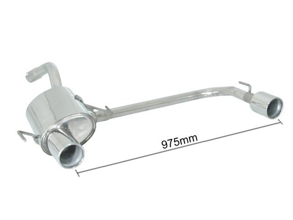 Ragazzon Edelstahl Duplex Sportauspuff Alfa Romeo 147 Facelift 1.9JTD JTDM Bj.04-06 je 102mm rund eingerollt