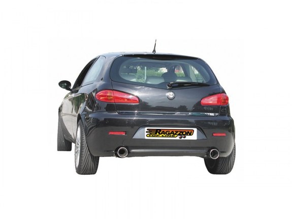 Ragazzon Edelstahl Duplex Komplettanlage ab Kat Alfa Romeo 147 Bj.00-10/04 je 102mm rund eingerollt: 50.0040.06ANL2