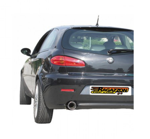 Ragazzon Edelstahl Komplettanlage ab Kat Alfa Romeo 147 Bj.00-10/04 102mm rund eingerollt: 58.0042.06ANL2