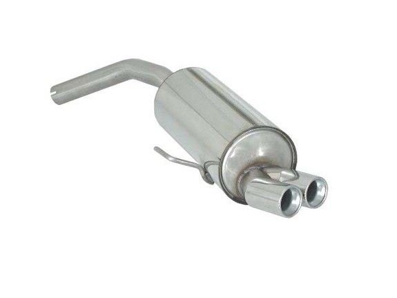 Ragazzon Edelstahl Sportauspuff Alfa Romeo 156 2.0l JTS Limo u. Sportwagon 2x70mm rund eingerollt