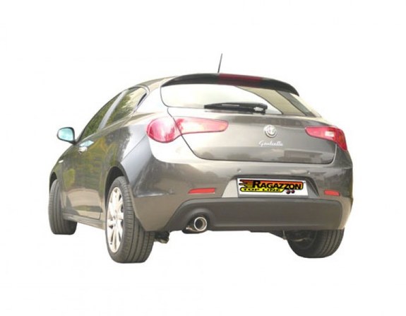 Ragazzon Edelstahl Racing-Komplettanlage ab Kat Alfa Romeo Giulietta 1.4l 125kW 90mm rund eingerollt: 50.0311.05ANLR1
