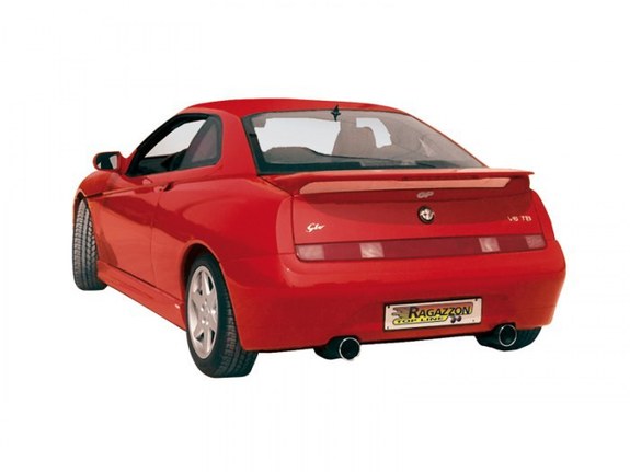 Ragazzon Edelstahl Duplex Komplettanlage ab Kat Alfa Romeo GTV Spider 916 1.8l 2.0l je 102mm rund eingerollt: 50.0005.06ANL2