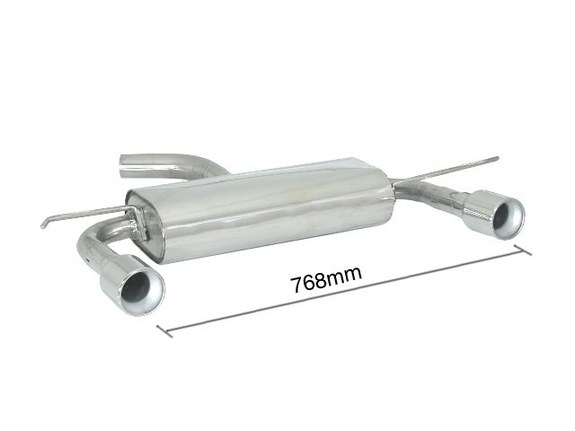 Ragazzon Edelstahl Duplex Sportauspuff Audi A3 Sportback 8P 1.9TDI 2.0TDI je 90mm rund eingerollt: 50.0153.05#2