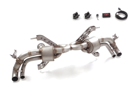 Ragazzon Edelstahl Duplex Sportauspuff Race-Version inkl. Klappensteuerung Audi R8 Coupe Spyder 4.2l FSI 2007-2012 für originalen Endrohrausgang: 50.1021.40