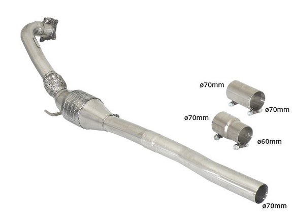 Ragazzon Edelstahl Sport-Kat Audi S3 Sportback 8P 70mm-System: 54.0223.00#1