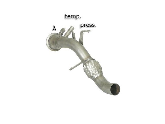 Ragazzon Edelstahl Kat- und Partikelfilter-Ersatzrohr BMW 5er E60 E61 Limo Touring 530d 173kW: 55.0186.00#2