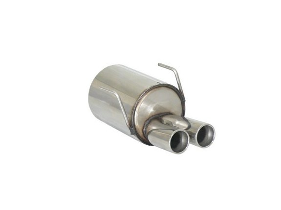 Ragazzon Edelstahl Sportauspuff Fiat 500 S 1.3l Mjet ab 2013 2x70mm rund eingerollt versetzt: 58.0609.25