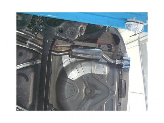 Ragazzon Edelstahl Racing-Komplettanlage ab Kat Fiat Bravo Typ 198 1.4l TJET mit Sport-Heck 135x90mm oval abgeschrägt
