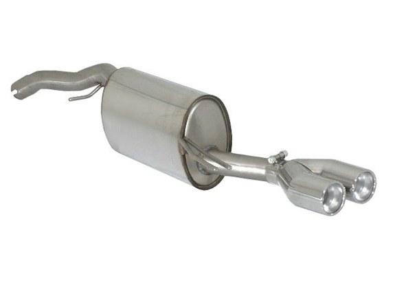 Ragazzon Edelstahl Sportauspuff Fiat Bravo Typ 198 1.4l TJET mit Sport-Heck 2x80mm rund eingerollt versetzt