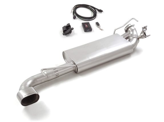 Ragazzon Edelstahl Ø70mm Sportauspuff inkl. Klappensteuerung Lancia Delta Integrale Evo 2 2.0l 16V 120x70mm flachoval abgeschrägt: 50.0985.14#2