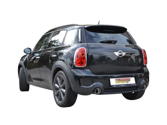 Ragazzon Edelstahl Duplex Racing-Komplettanlage ab Kat Mini Cooper S D Countryman R60 je 90mm rund eingerollt abgeschrägt: 50.0402.60ANLR