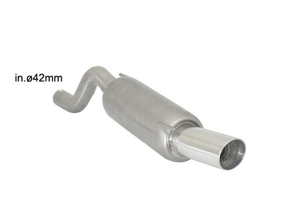 Ragazzon Edelstahl Sportauspuff Opel Corsa D 1.2l 1.4l 90mm rund eingerollt abgeschrägt: 10.0553.60#1