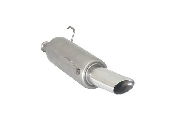 Ragazzon Edelstahl Racing-Komplettanlage ab Kat Peugeot 206 1.6 16V 110x65mm oval doppelwandig abgeschrägt: 18.0145.13ANLR2